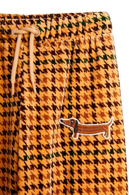 Mini Rodini pantaloni de trening din bumbac pentru copii Dog bej 2473010913