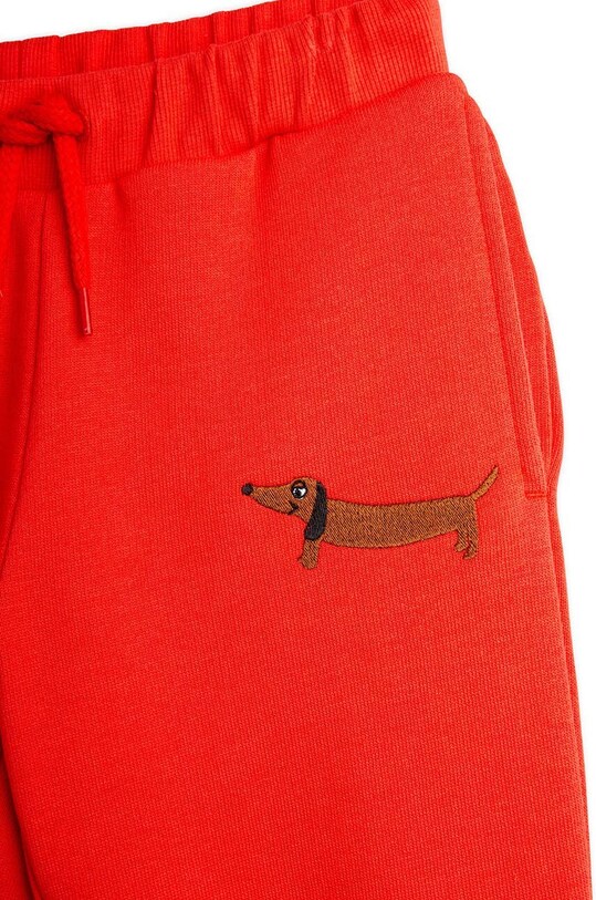 Хлопчик Дитячі бавовняні штани Mini Rodini Dog 2473012342 червоний