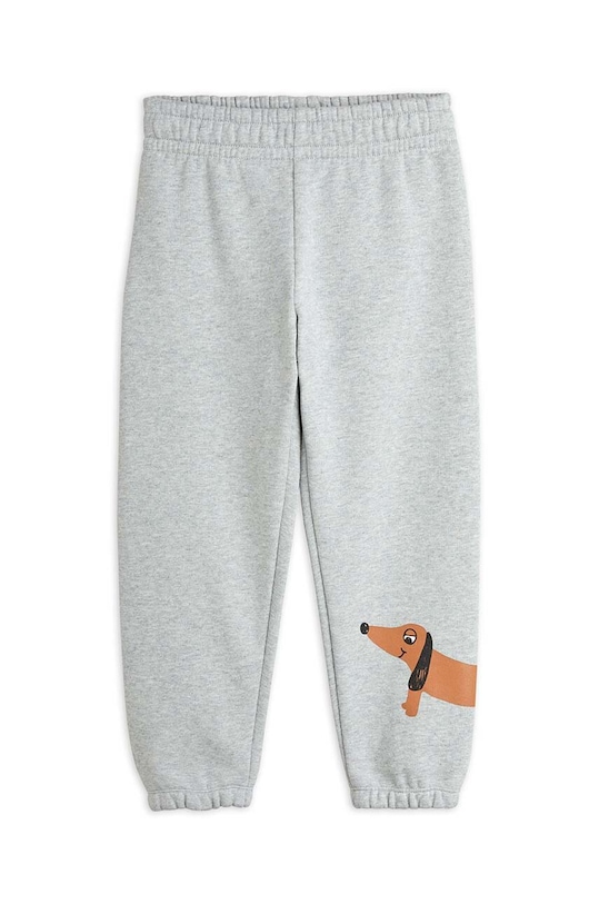 Mini Rodini spodnie dresowe bawełniane dziecięce Dog nadruk szary 2473014394