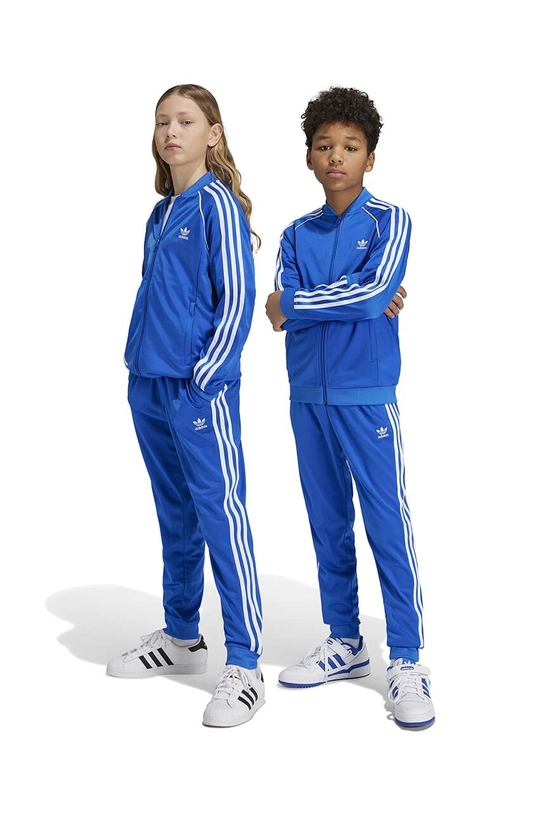 adidas Originals spodnie dresowe dziecięce SST TRACK PANTS dzianina niebieski IY4007