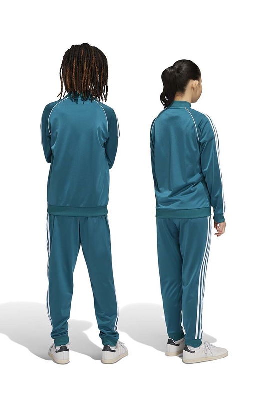 adidas Originals pantaloni de trening pentru copii SST TRACK PANTS IY7463 turcoaz