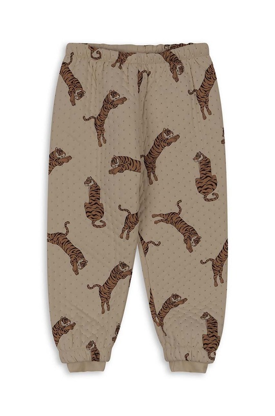 Dječji donji dio trenirke Konges Sløjd THERMO PANTS GRS KS101241 smeđa AW24