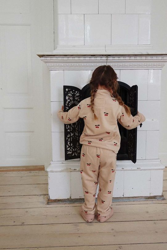 Konges Sløjd spodnie dresowe dziecięce TAVI FLEECE PANTS GRS KS101300