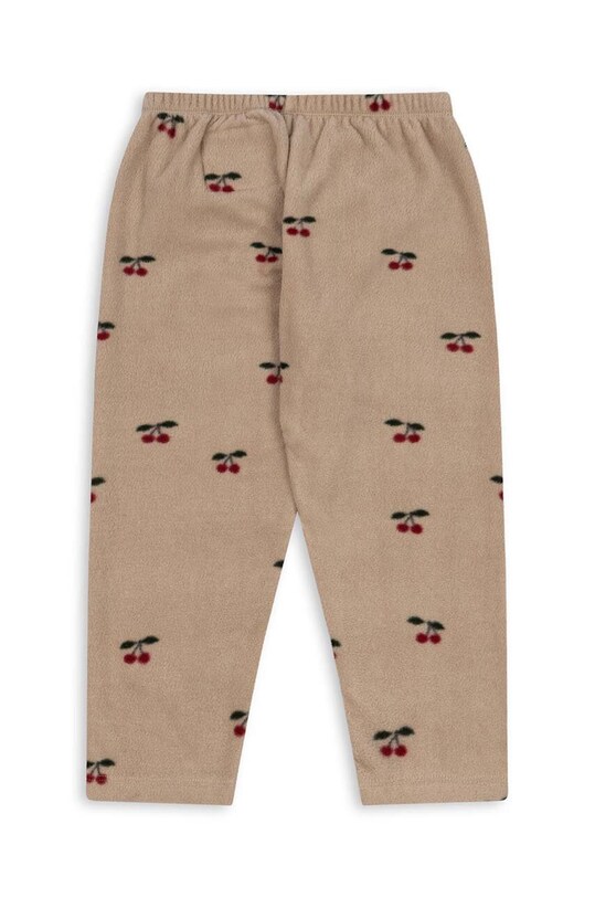 Băieți Konges Sløjd pantaloni de trening pentru copii TAVI FLEECE PANTS GRS KS101300 maro