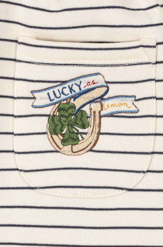 Dječaci Dječji donji dio trenirke Konges Sløjd AMIO SWEAT PANTS GOTS KS101393 bijela