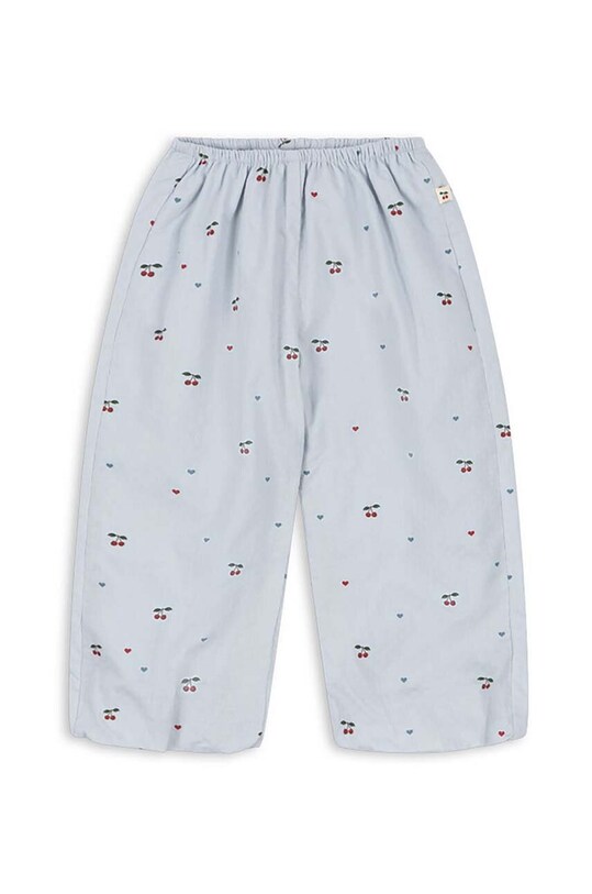 Dječje pamučne hlače Konges Sløjd EVIA PANTS GOTS KS101397 plava AW24