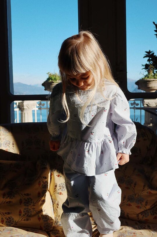 Дитячі бавовняні штани Konges Sløjd EVIA PANTS GOTS KS101397