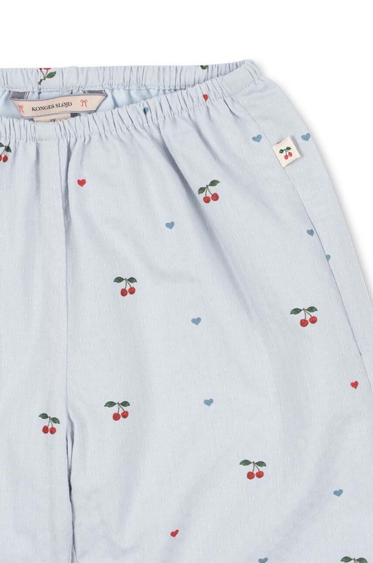 Detské bavlnené nohavice Konges Sløjd EVIA PANTS GOTS modrá KS101397