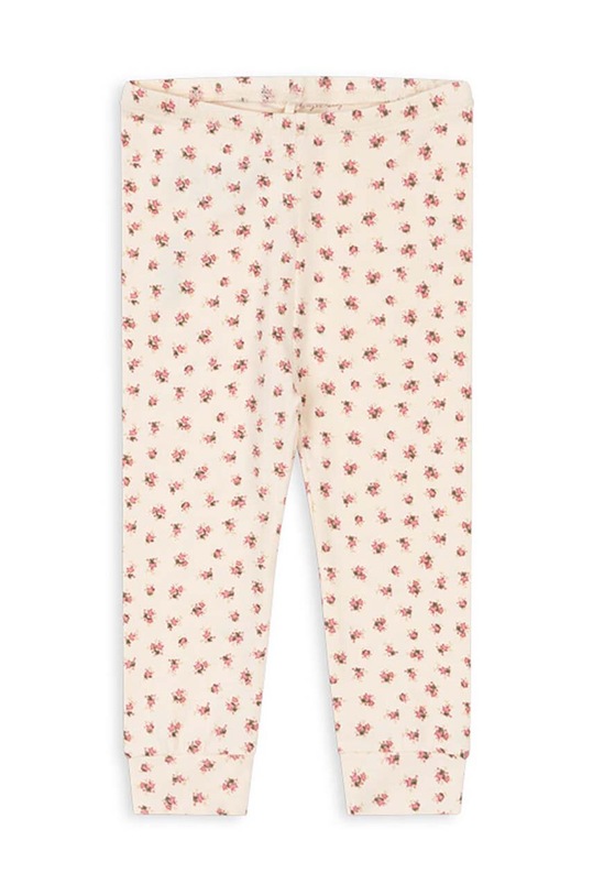 Konges Sløjd pantaloni de trening pentru copii BASIC PANTS GOTS tricotaj bej KS101417