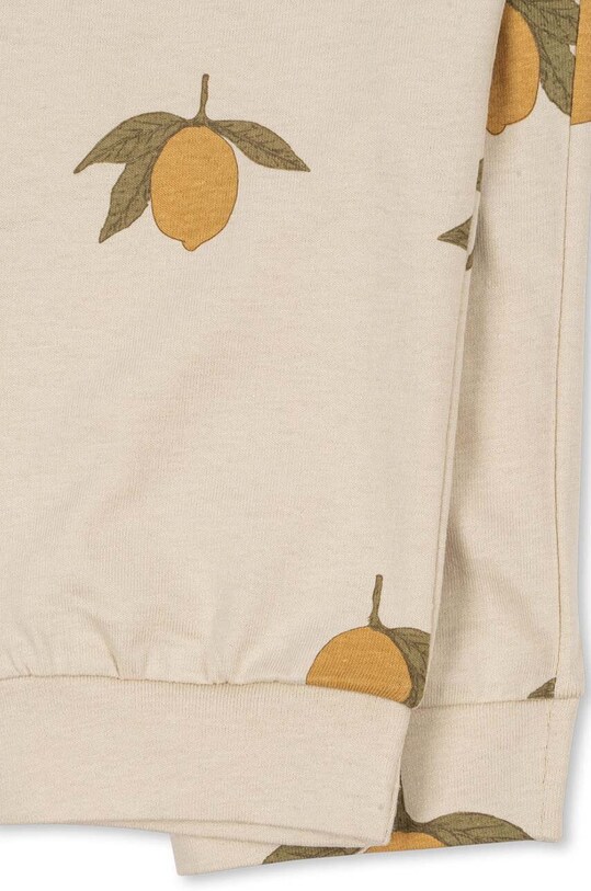 Dětské bavlněné tepláky Konges Sløjd DREY PANTS GOTS béžová KS101488