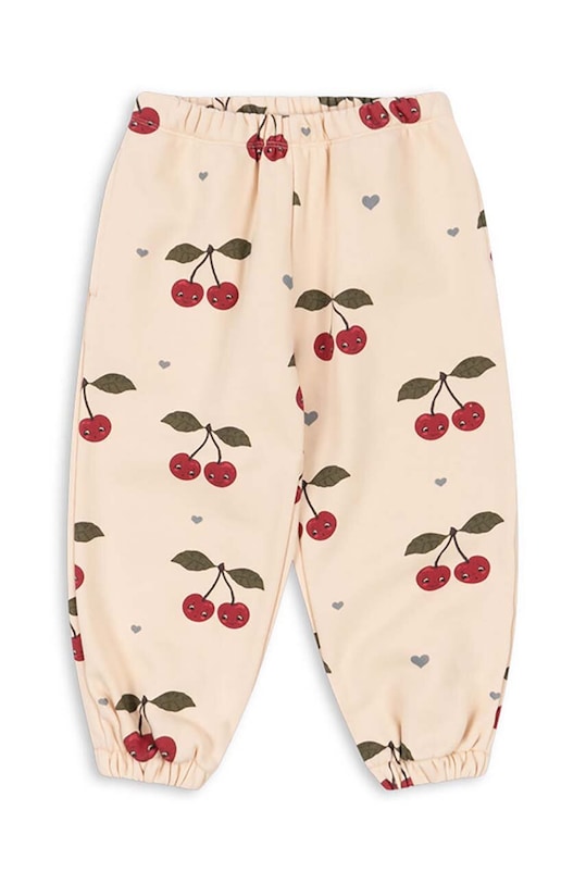 Dětské tepláky Konges Sløjd LOU SWEAT PANTS OCS KS101567 béžová AW24