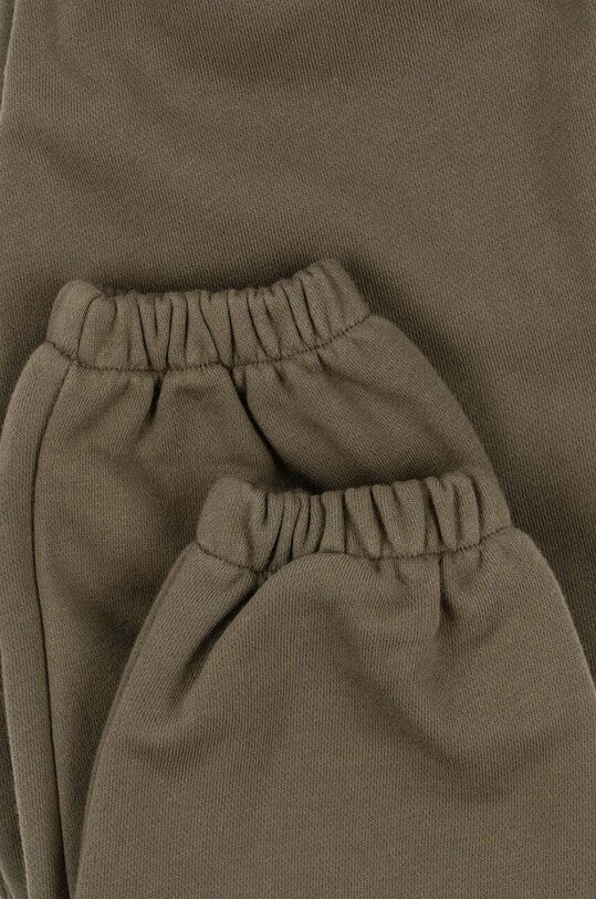 Konges Sløjd spodnie dresowe dziecięce LOU SWEAT PANTS OCS zielony KS101567