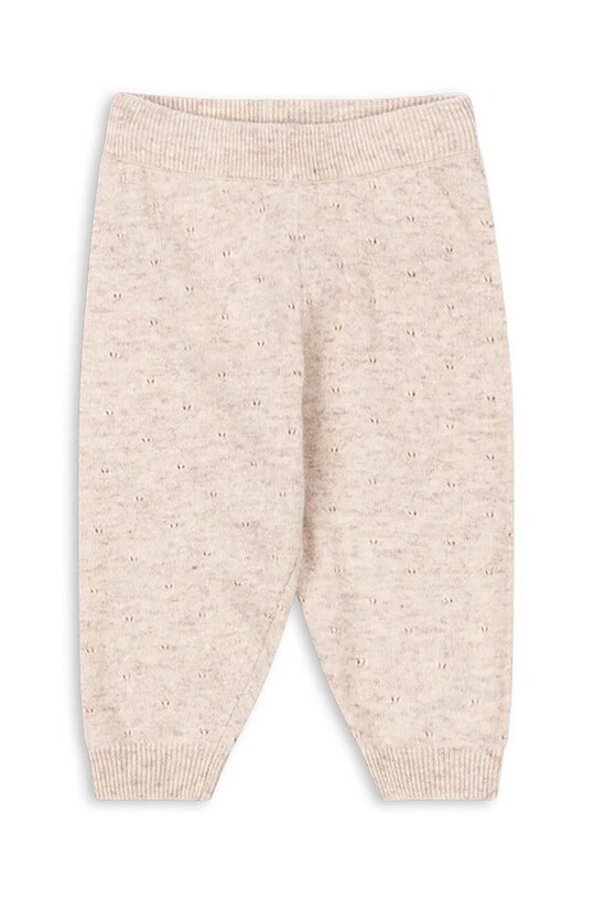 Детские штаны с примесью шерсти Konges Sløjd MINO KNIT PANTS шерсть бежевый KS101616