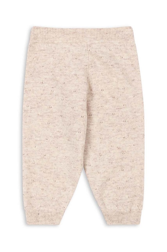 Dětské kalhoty s příměsí vlny Konges Sløjd MINO KNIT PANTS KS101616 béžová AW24