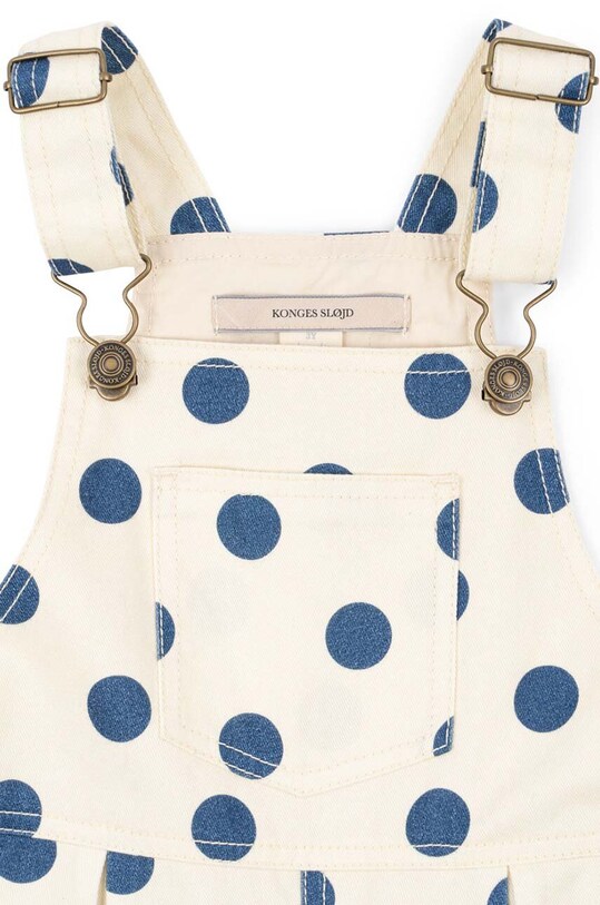BIMBA Konges Sløjd salopette in lana bambino/a NOLA OVERALLS GOTS KS101635 bianco