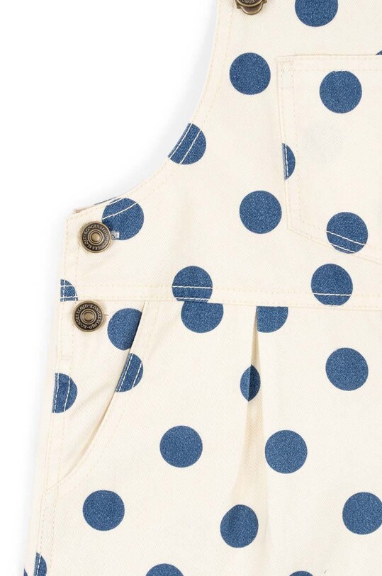 Konges Sløjd salopette in lana bambino/a NOLA OVERALLS GOTS bianco KS101635