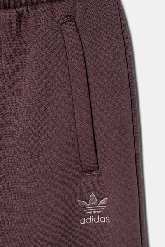 Dětské tepláky adidas Originals BOYFRIEND PANTS fialová IX7644