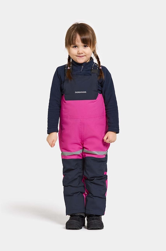 Детские лыжные штаны Didriksons BJÄRVEN K BIB PANT ткань розовый 505430