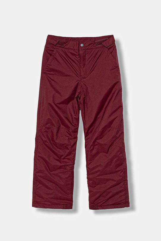 Columbia spodnie narciarskie dziecięce Ice Slope tkanina bordowy 2089881