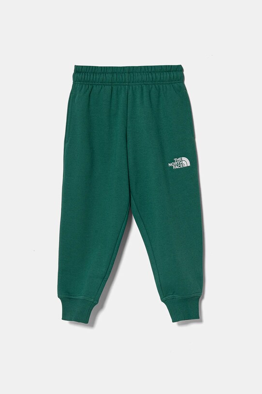 The North Face pantaloni de trening pentru copii ESSENTIAL OVERSIZED JOGGERS tricotaj verde NF0A89HUNL11