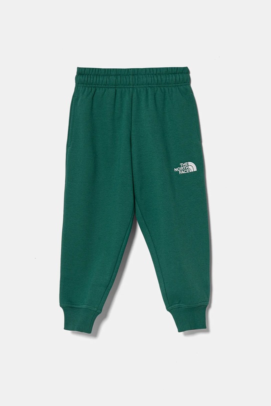 Dětské tepláky The North Face ESSENTIAL OVERSIZED JOGGERS pletenina zelená NF0A89HUNL11