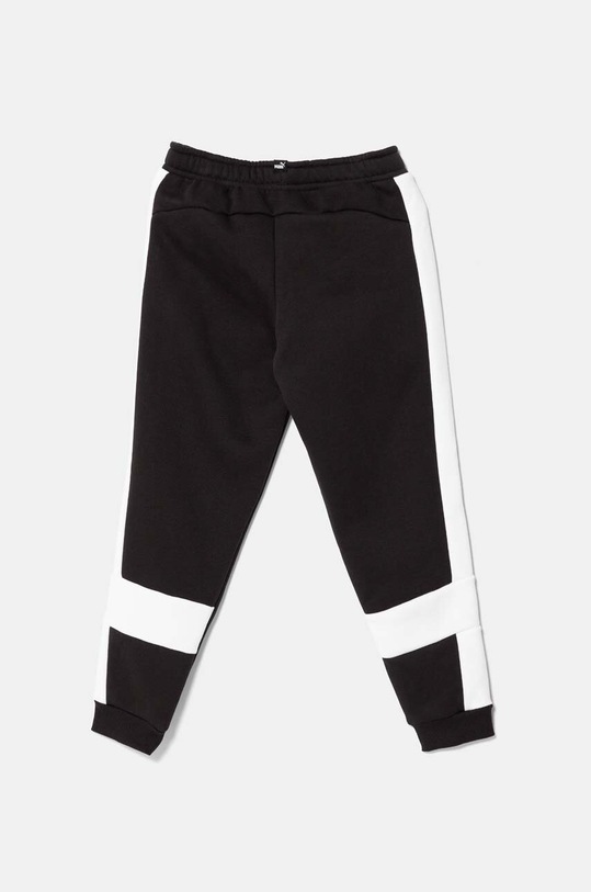 Puma pantaloni de trening din bumbac pentru copii ESS BLOCK Sweatpants 681821 negru AW24