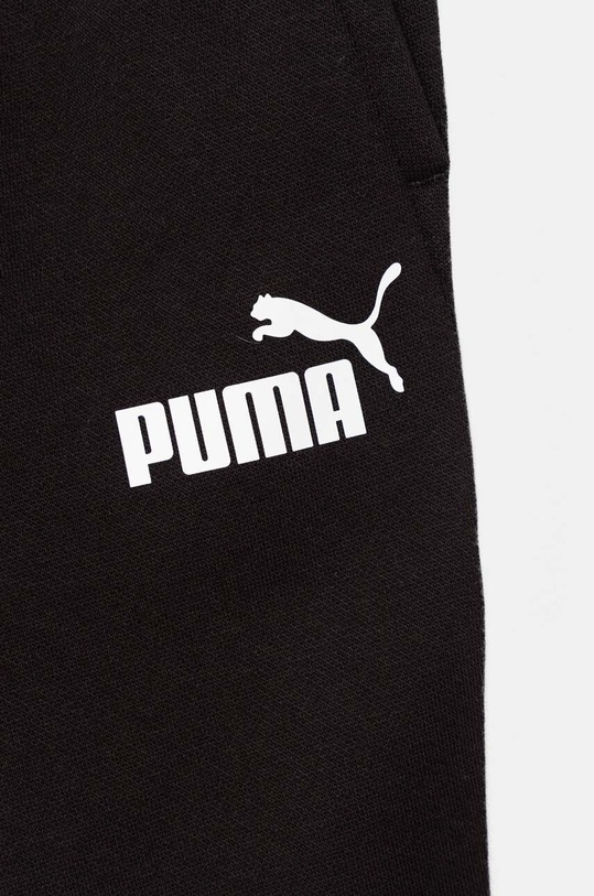 Băieți Puma pantaloni de trening din bumbac pentru copii ESS BLOCK Sweatpants 681821 negru