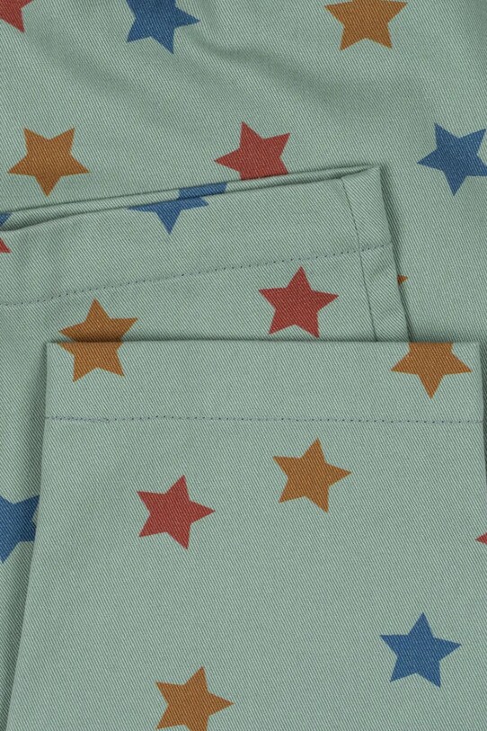 Дитячі бавовняні штани Konges Sløjd FEN PANTS GOTS KS101977 бірюзовий
