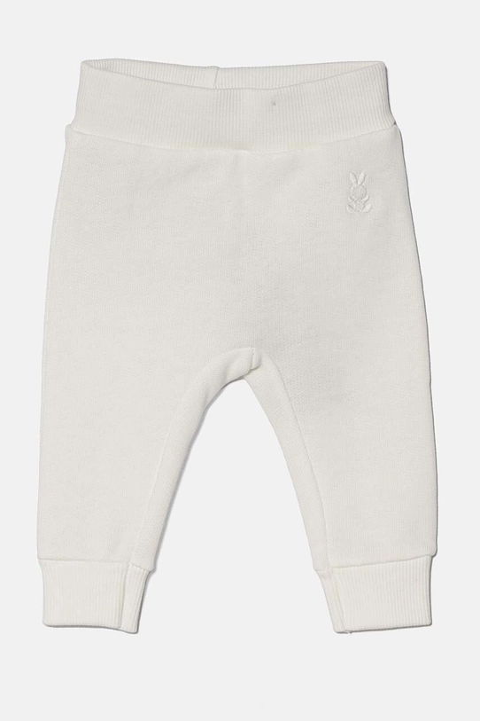 United Colors of Benetton pantaloni de trening din bumbac pentru bebeluși bumbac alb 3J70AF01R.W.Seasonal