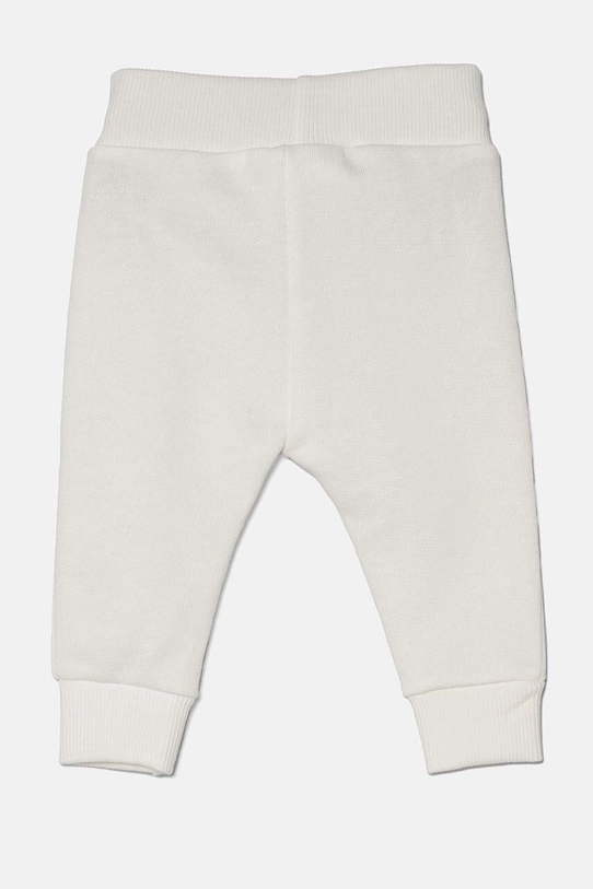 United Colors of Benetton pantaloni de trening din bumbac pentru bebeluși 3J70AF01R.W.Seasonal alb AW24