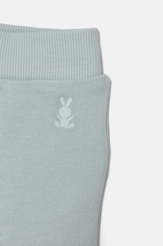 Chłopiec United Colors of Benetton spodnie dresowe bawełniane niemowlęce 3J70AF01R.W.Seasonal turkusowy