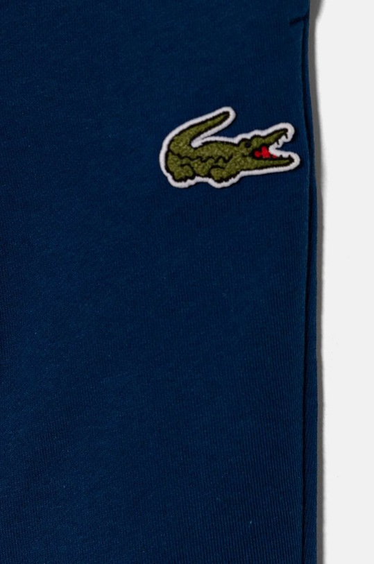 Chłopiec Lacoste spodnie dresowe bawełniane dziecięce XJ2474 granatowy