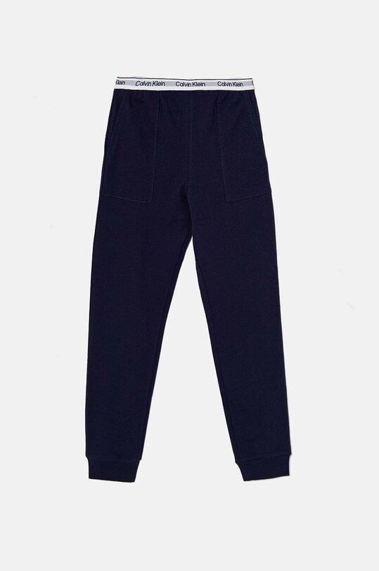 Calvin Klein Underwear spodnie dresowe bawełniane dziecięce bawełna granatowy KK0KK00110.9BYH