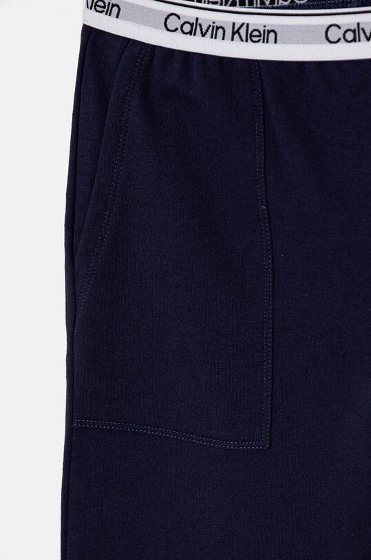 Chłopiec Calvin Klein Underwear spodnie dresowe bawełniane dziecięce KK0KK00110.9BYH granatowy