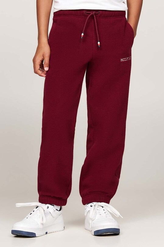 Хлопчик Дитячі спортивні штани Tommy Hilfiger U POLAR FLEECE SWEATPANTS KS0KS00583.9BYH. бордо
