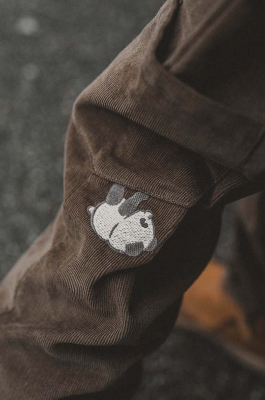 Dětské bavlněné kalhoty That's mine Frederik hnědá 117451