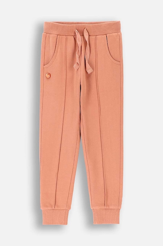 Dětské bavlněné tepláky Coccodrillo pletenina růžová ZC4120101RGK