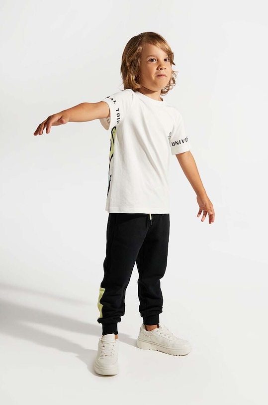 Детски спортен панталон Coccodrillo трикотаж черен ZC4120103WBK