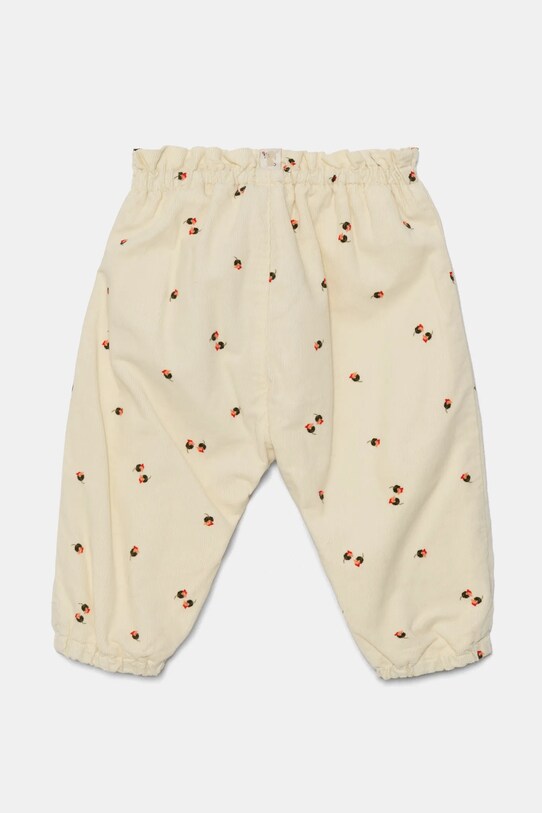 Хлопковые штаны для младенцев United Colors of Benetton 40CYAF01D.W.Seasonal бежевый AW24