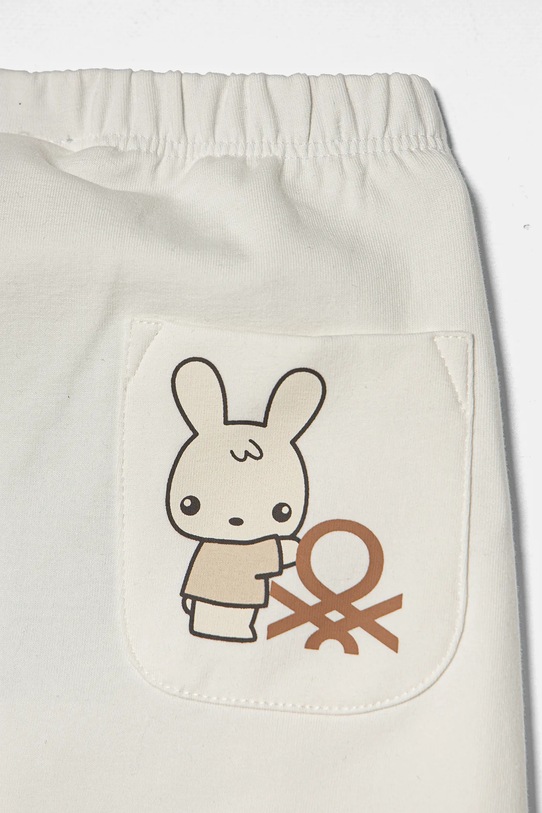 CHLAPEC Kojenecké tepláky United Colors of Benetton 35Q2AF023.W.Seasonal bílá