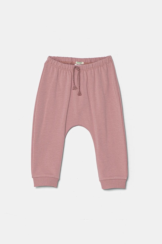 United Colors of Benetton pantaloni de trening pentru bebeluși 35Q2AF023.W.Seasonal roz AW24