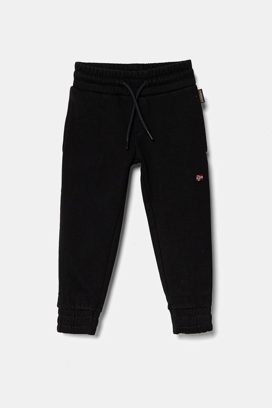 Napapijri pantaloni de trening pentru copii MALIS WINT tricotaj negru NP0A4IBB0411.98.128