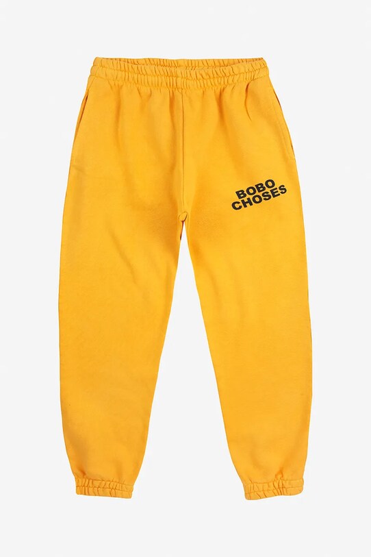 Дитячі спортивні штани Bobo Choses 324EC026 жовтий AW24