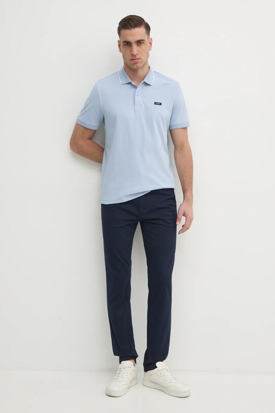 Calvin Klein pantaloni K10K113696 bleumarin SS25