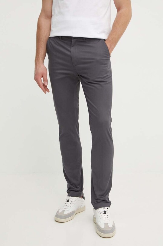 Панталон Calvin Klein еластичен сив K10K113696