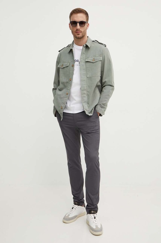 Calvin Klein spodnie K10K113696 szary SS25