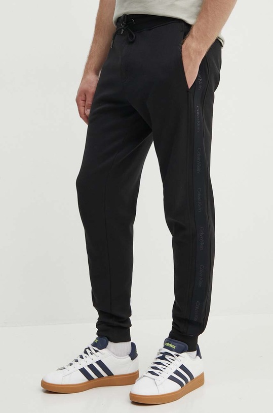 Tepláky Calvin Klein pletenina černá K10K113096