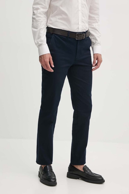 Tommy Hilfiger pantaloni chinos bleumarin MW0MW24872