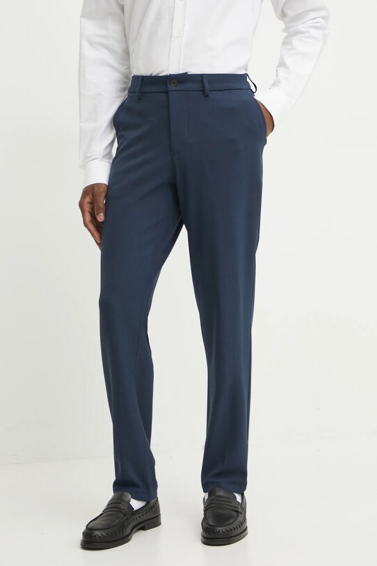 Les Deux pantaloni uni bleumarin LDM501072