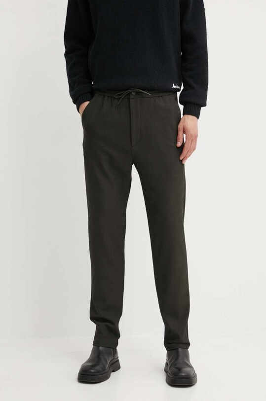 Les Deux pantaloni chinos verde LDM501101